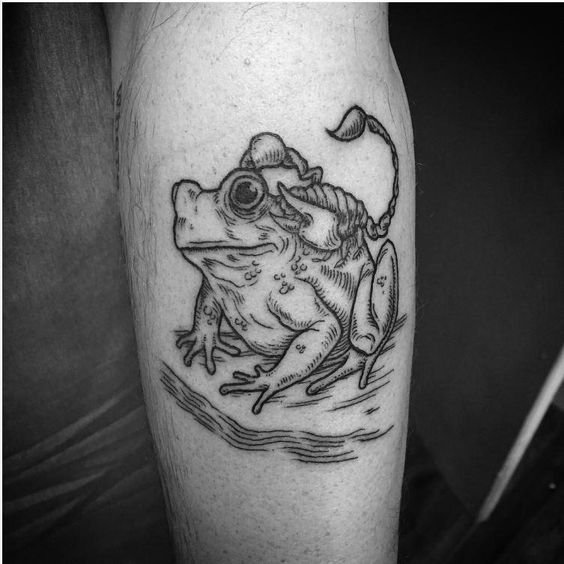 Scorpion and the Frog Tattoo
