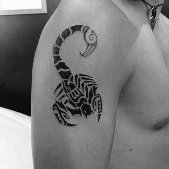 Tribal Scorpion tattoos
