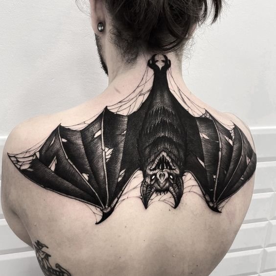 gothic bat tattoos designs